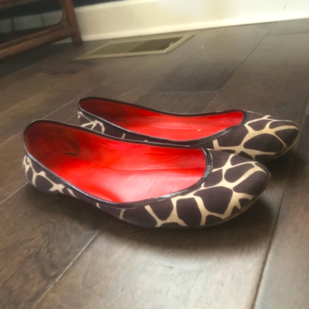 Animal print flats
